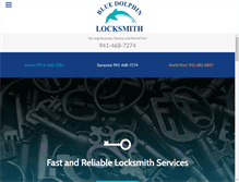 Tablet Screenshot of bluedolphinlocksmith.com